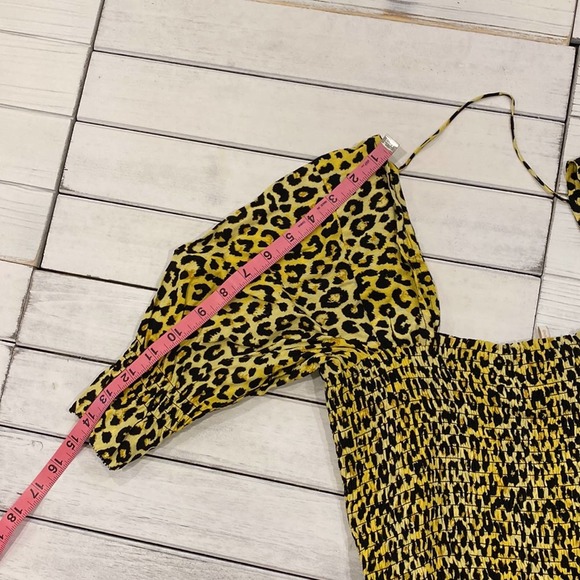 Notes du Nord Olivia Leopard-Print Smocked Maxi Dress - Picture 14 of 15